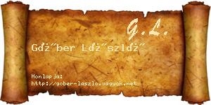 Góber László névjegykártya